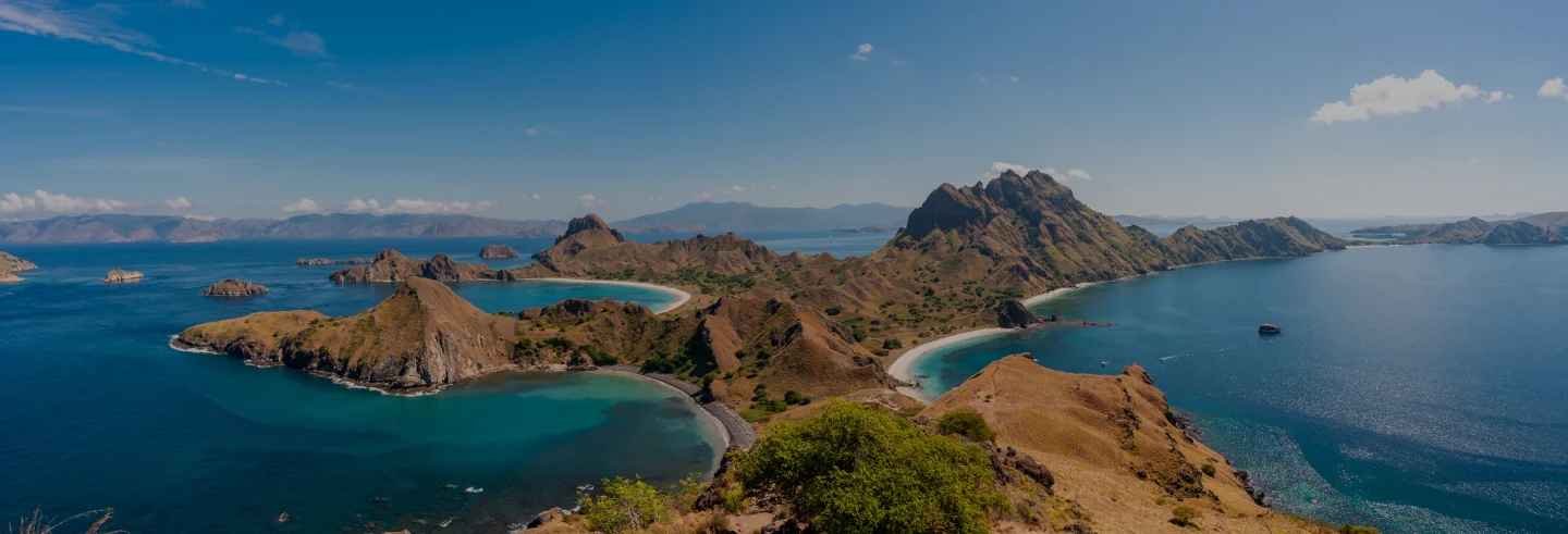 Panoramic view of Padar Island, Indonesia
